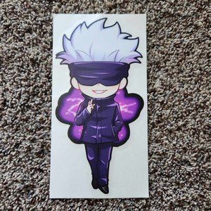 Jujutsu Kaisen Satoru Gojo Decal Sticker (Approx 8" tall) Bam Box exclusive
